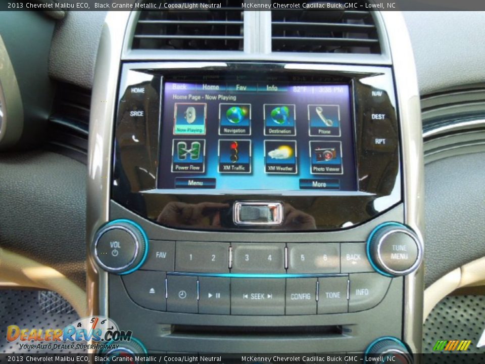 2013 Chevrolet Malibu ECO Black Granite Metallic / Cocoa/Light Neutral Photo #16