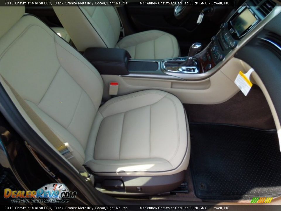 2013 Chevrolet Malibu ECO Black Granite Metallic / Cocoa/Light Neutral Photo #25