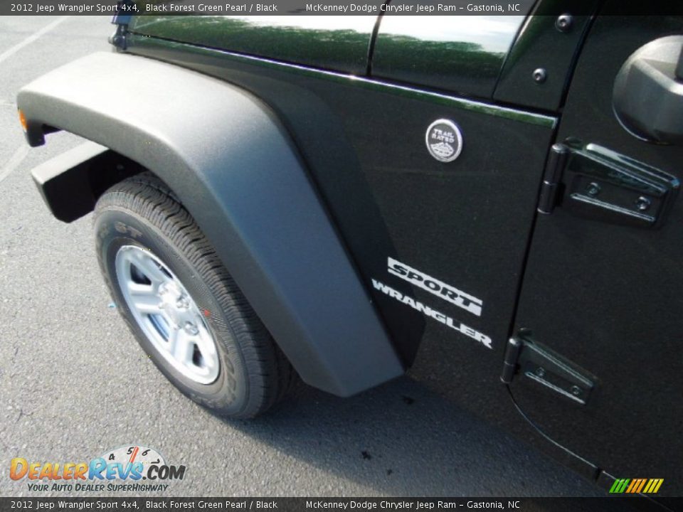 2012 Jeep Wrangler Sport 4x4 Black Forest Green Pearl / Black Photo #5
