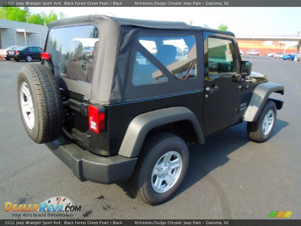 2012 Jeep Wrangler Sport 4x4 Black Forest Green Pearl / Black Photo #8