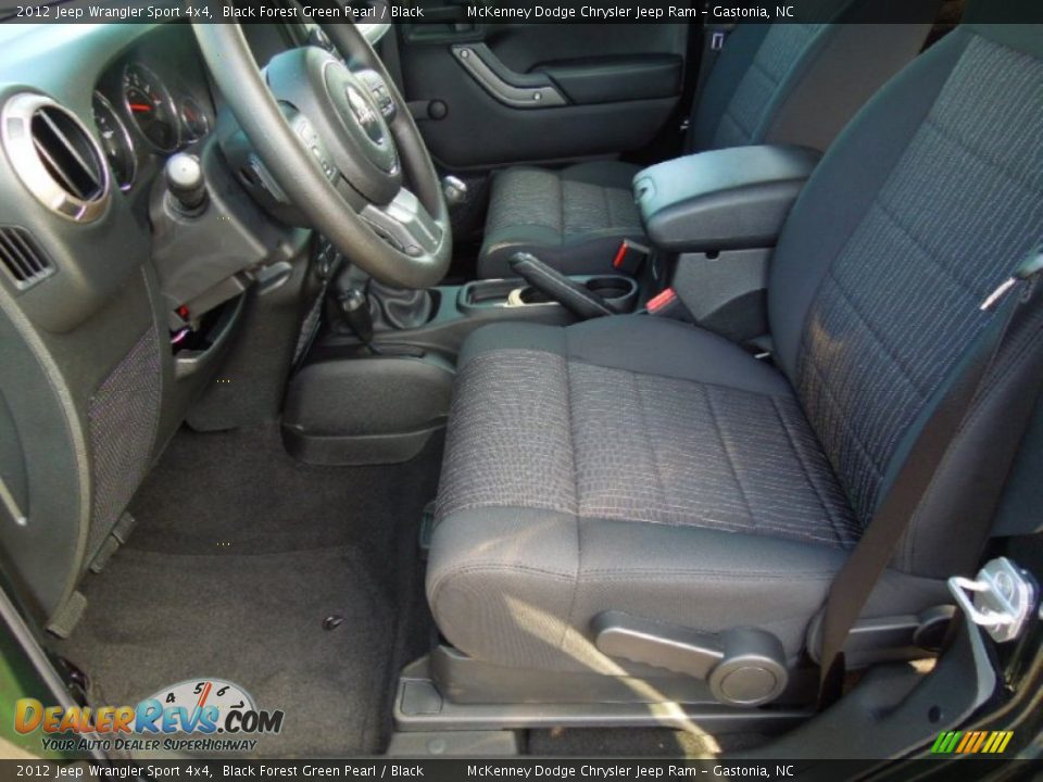 2012 Jeep Wrangler Sport 4x4 Black Forest Green Pearl / Black Photo #9