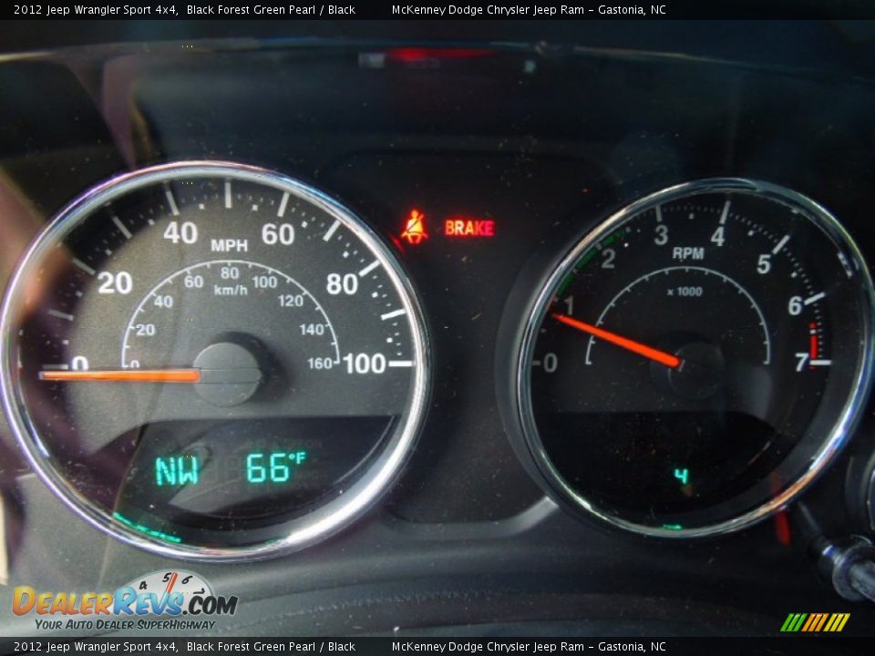 2012 Jeep Wrangler Sport 4x4 Black Forest Green Pearl / Black Photo #16