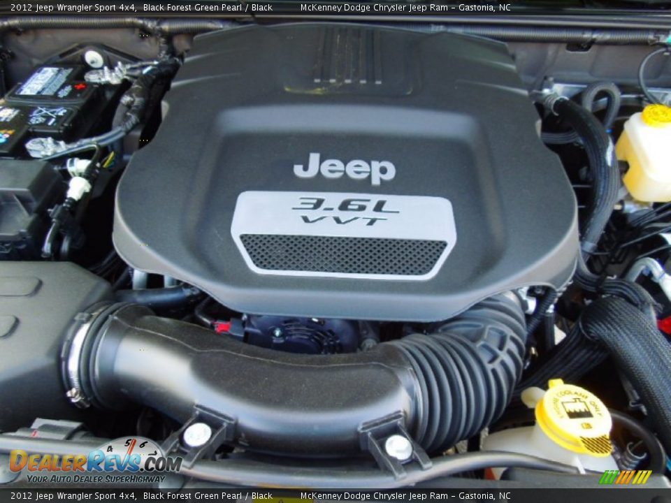 2012 Jeep Wrangler Sport 4x4 Black Forest Green Pearl / Black Photo #25