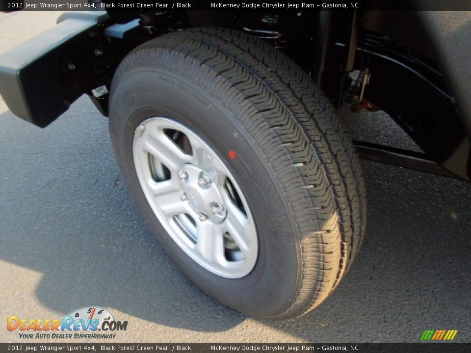 2012 Jeep Wrangler Sport 4x4 Black Forest Green Pearl / Black Photo #26