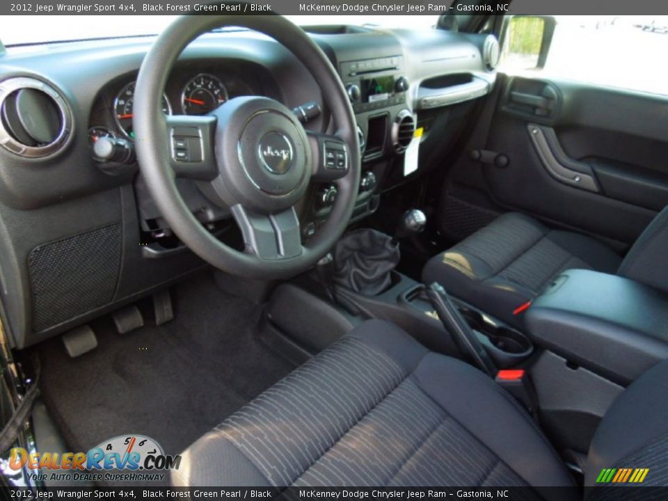 2012 Jeep Wrangler Sport 4x4 Black Forest Green Pearl / Black Photo #27