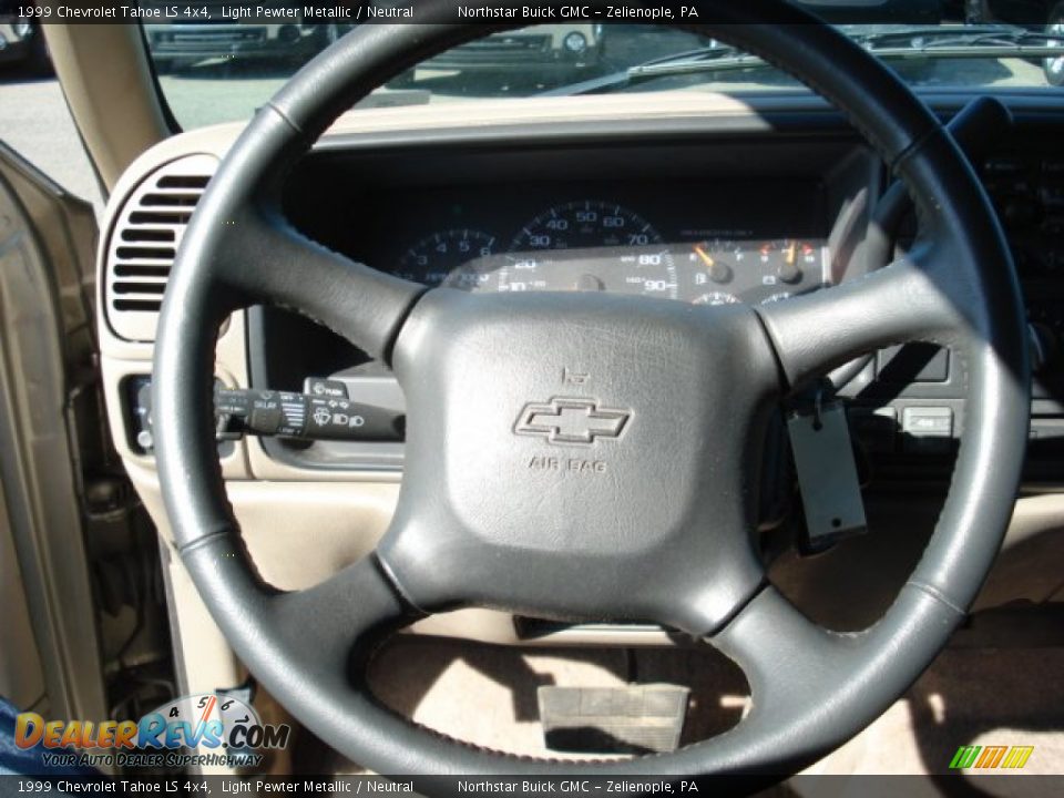 1999 Chevrolet Tahoe LS 4x4 Light Pewter Metallic / Neutral Photo #13