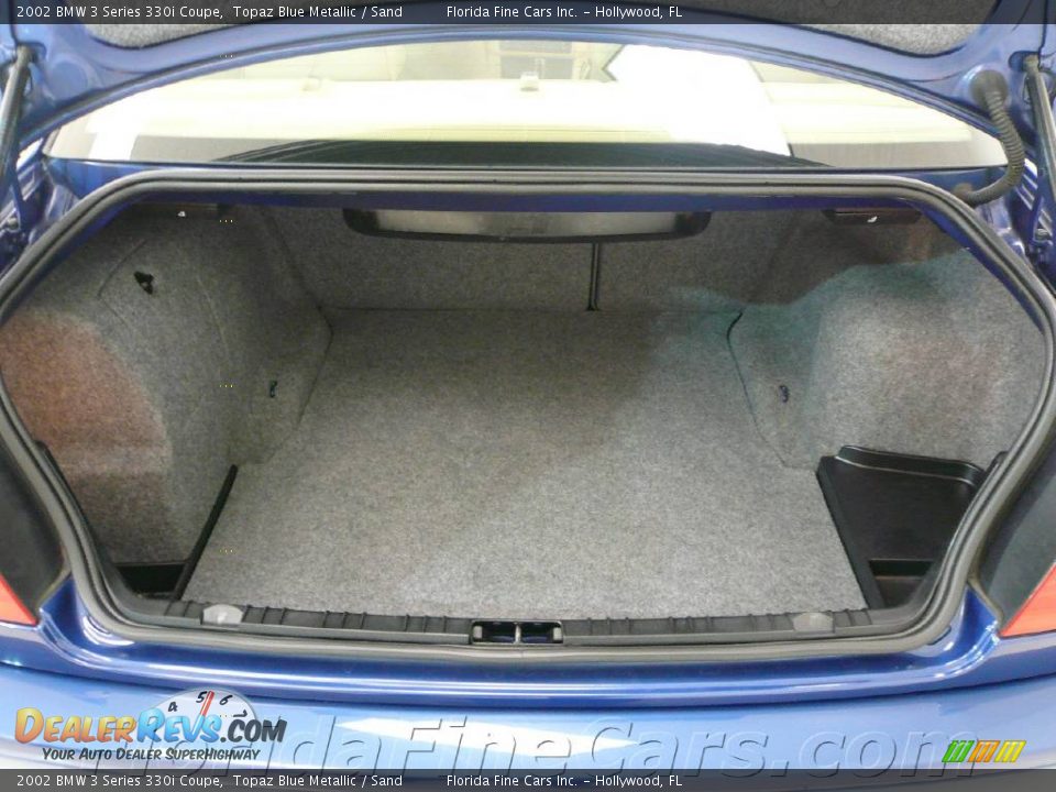 2002 BMW 3 Series 330i Coupe Topaz Blue Metallic / Sand Photo #10