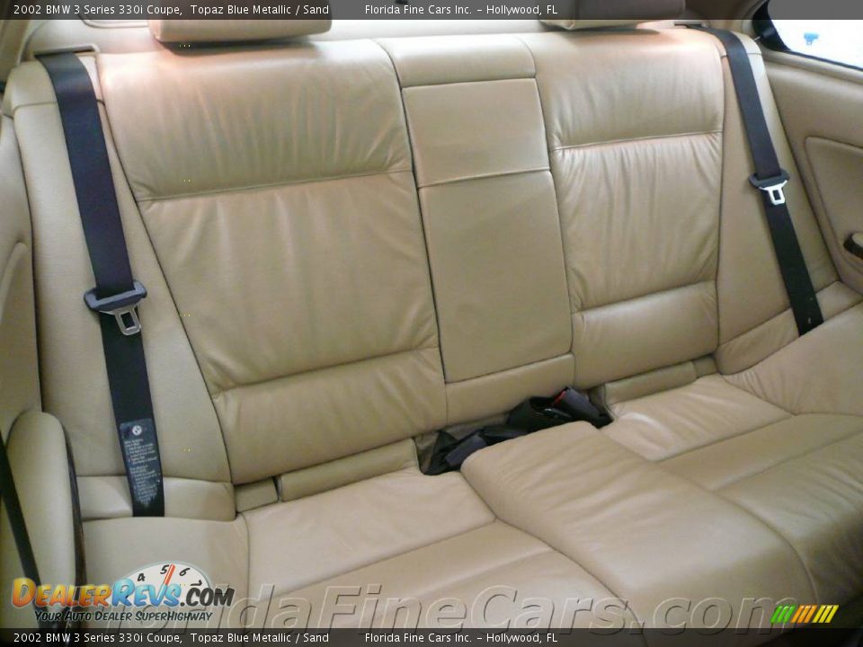 2002 BMW 3 Series 330i Coupe Topaz Blue Metallic / Sand Photo #14