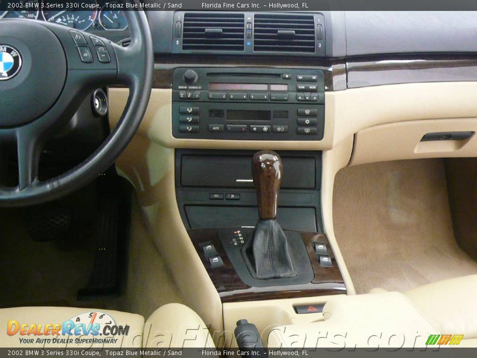 2002 BMW 3 Series 330i Coupe Topaz Blue Metallic / Sand Photo #17