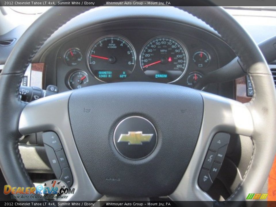 2012 Chevrolet Tahoe LT 4x4 Summit White / Ebony Photo #11