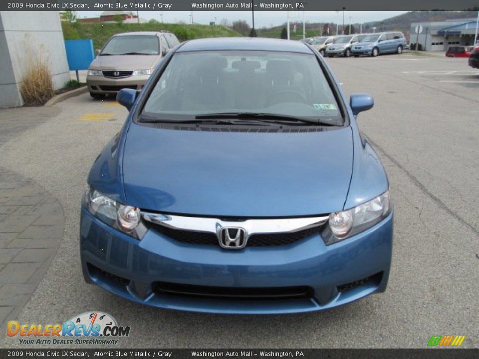 2009 Honda Civic LX Sedan Atomic Blue Metallic / Gray Photo #10