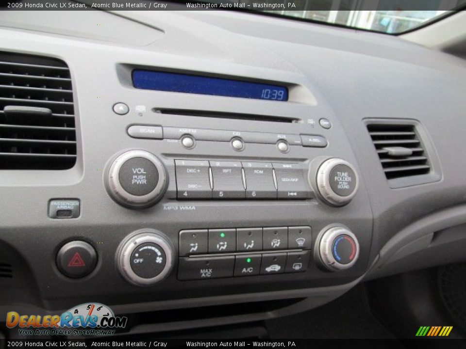 2009 Honda Civic LX Sedan Atomic Blue Metallic / Gray Photo #14