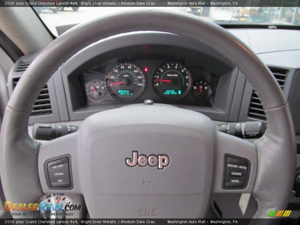 2006 Jeep Grand Cherokee Laredo 4x4 Bright Silver Metallic / Medium Slate Gray Photo #13