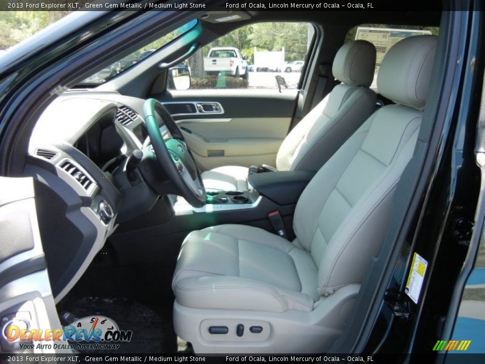 Medium Light Stone Interior 2013 Ford Explorer Xlt Photo