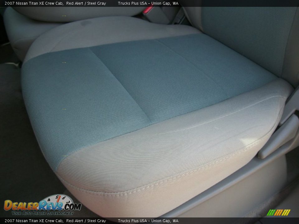 2007 Nissan Titan XE Crew Cab Red Alert / Steel Gray Photo #10