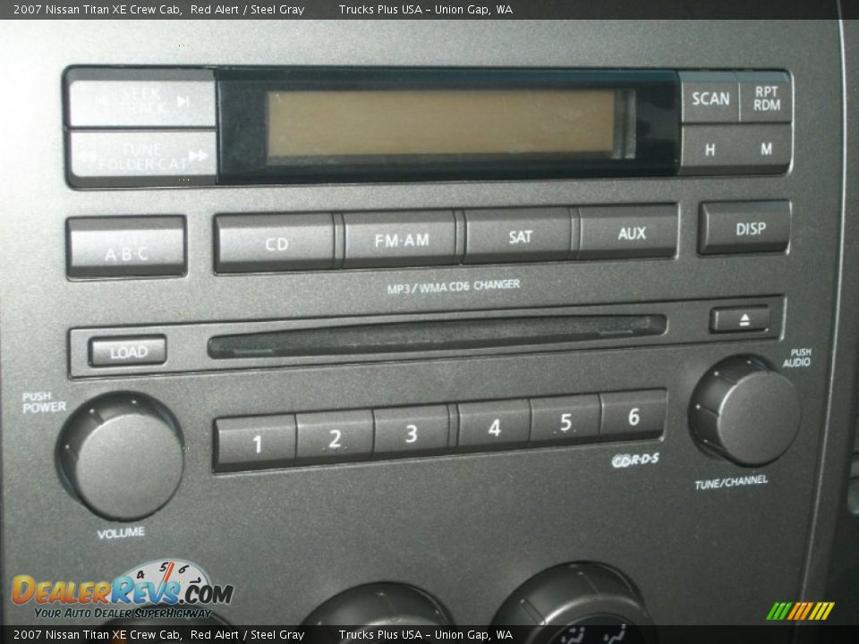 2007 Nissan Titan XE Crew Cab Red Alert / Steel Gray Photo #16