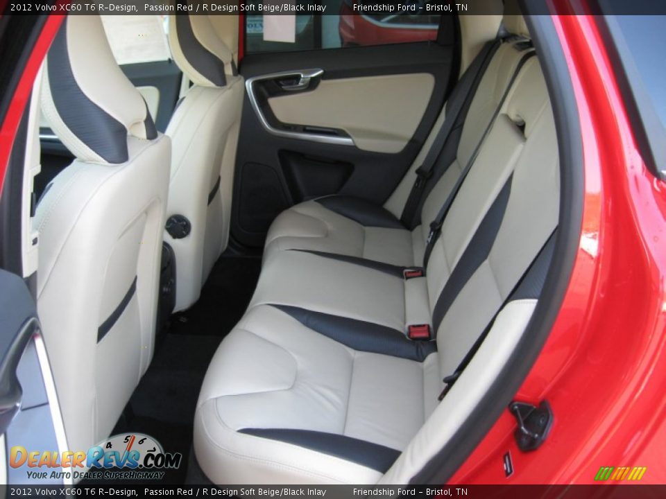 R Design Soft Beige/Black Inlay Interior - 2012 Volvo XC60 T6 R-Design Photo #16