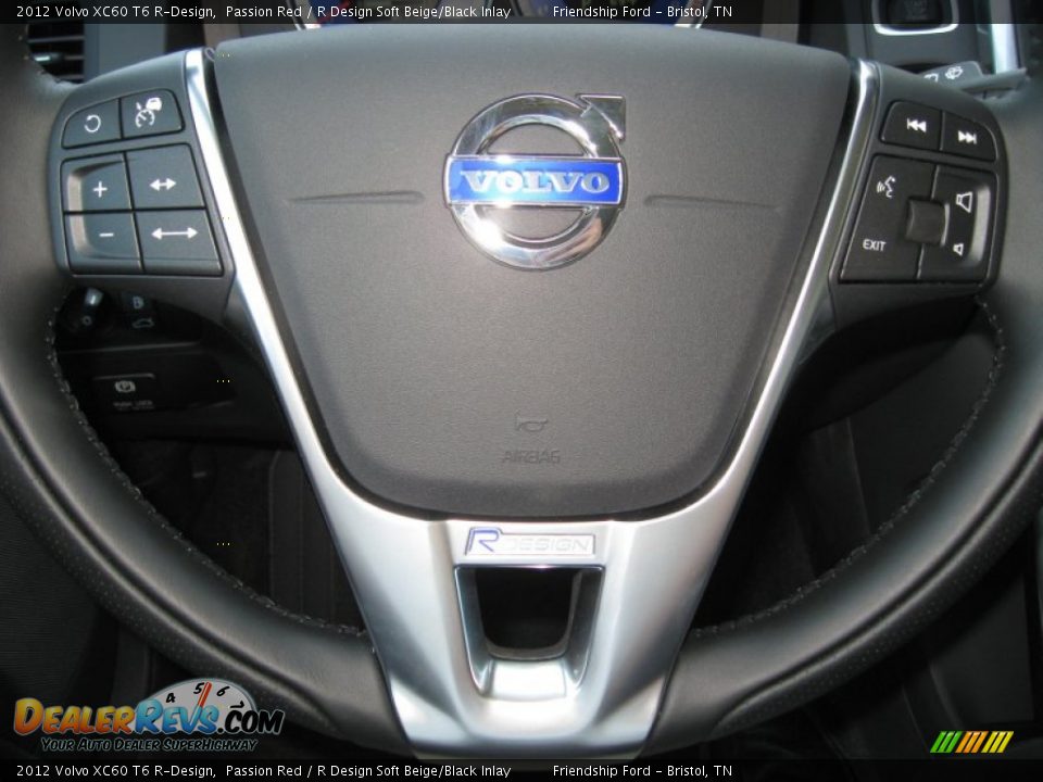 2012 Volvo XC60 T6 R-Design Steering Wheel Photo #28