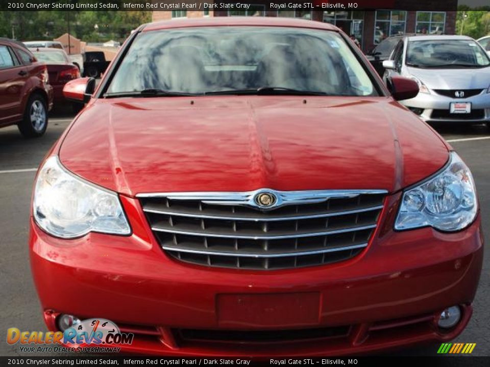 2010 Chrysler Sebring Limited Sedan Inferno Red Crystal Pearl / Dark Slate Gray Photo #7