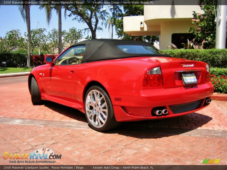 2006 Maserati GranSport Spyder Rosso Mondiale / Beige Photo #2