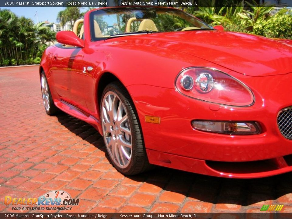 2006 Maserati GranSport Spyder Rosso Mondiale / Beige Photo #9