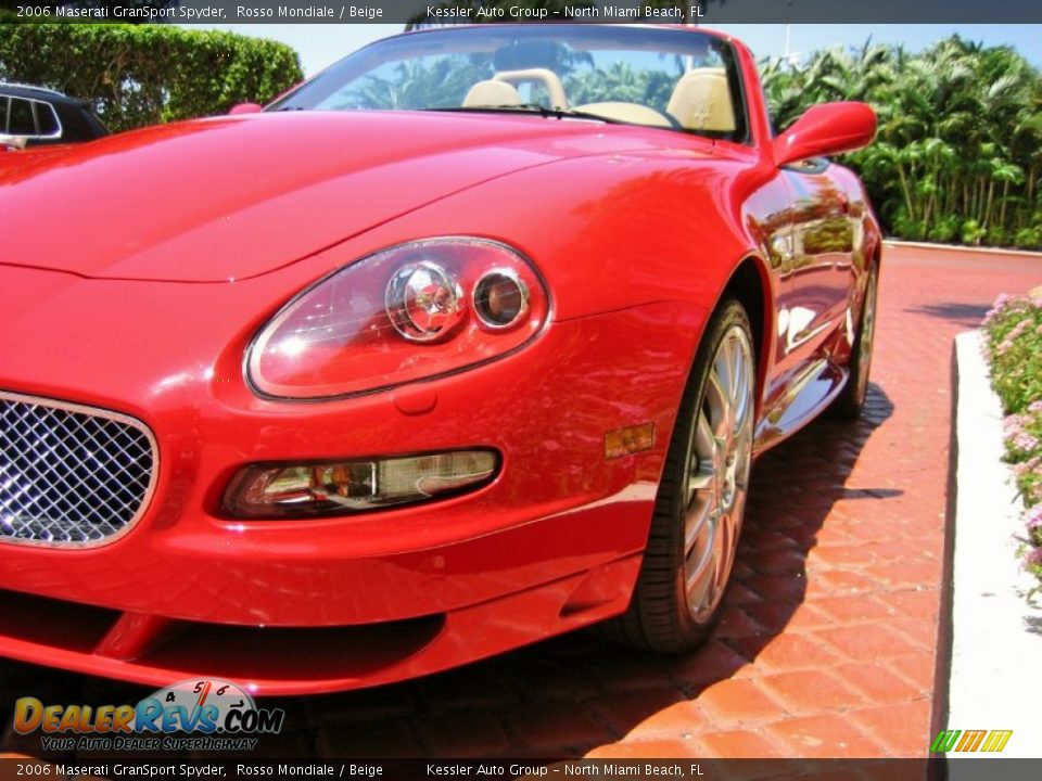 2006 Maserati GranSport Spyder Rosso Mondiale / Beige Photo #10