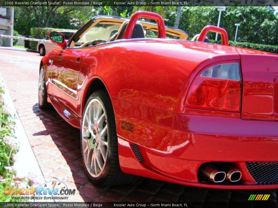 2006 Maserati GranSport Spyder Rosso Mondiale / Beige Photo #11