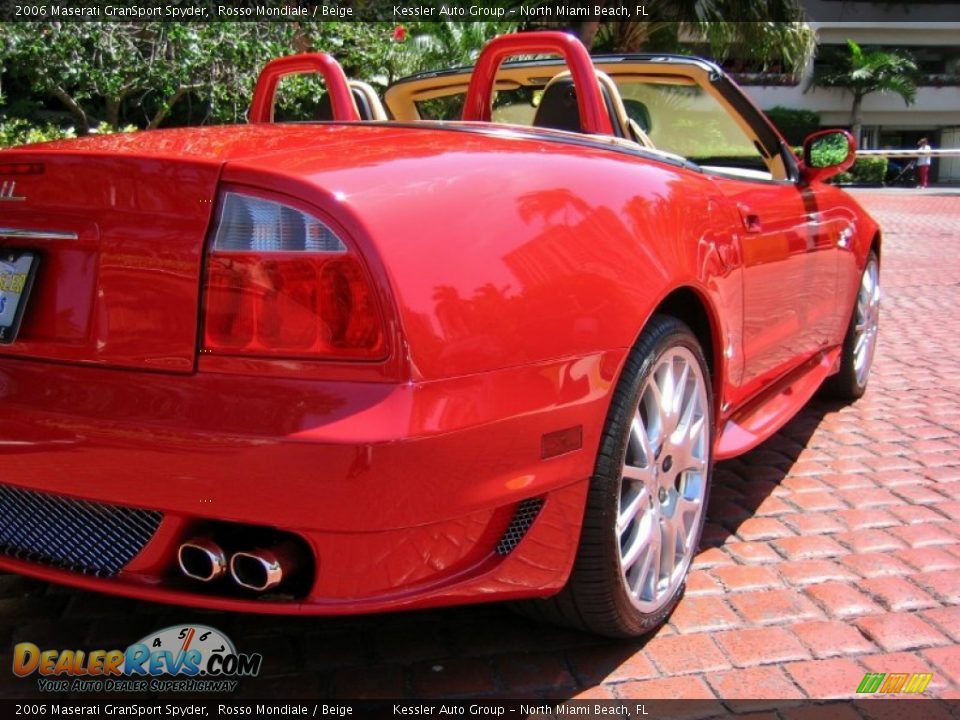 2006 Maserati GranSport Spyder Rosso Mondiale / Beige Photo #12