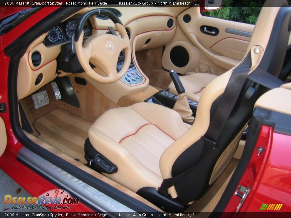 Beige Interior - 2006 Maserati GranSport Spyder Photo #13