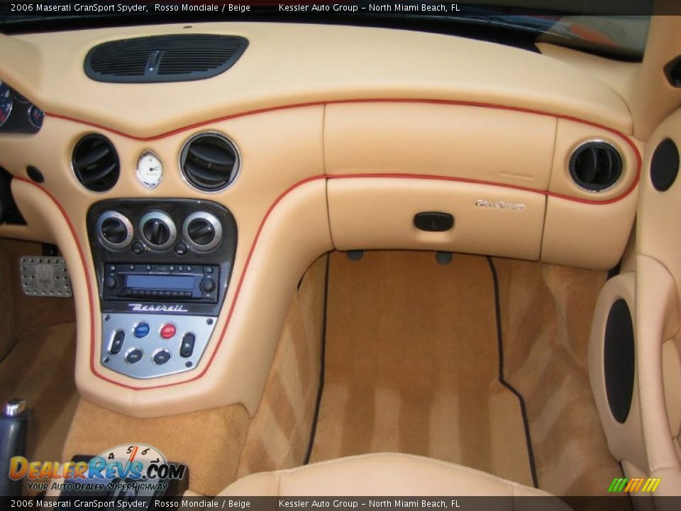 2006 Maserati GranSport Spyder Rosso Mondiale / Beige Photo #19
