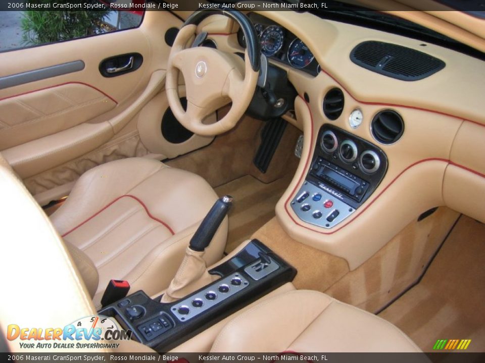 2006 Maserati GranSport Spyder Rosso Mondiale / Beige Photo #22