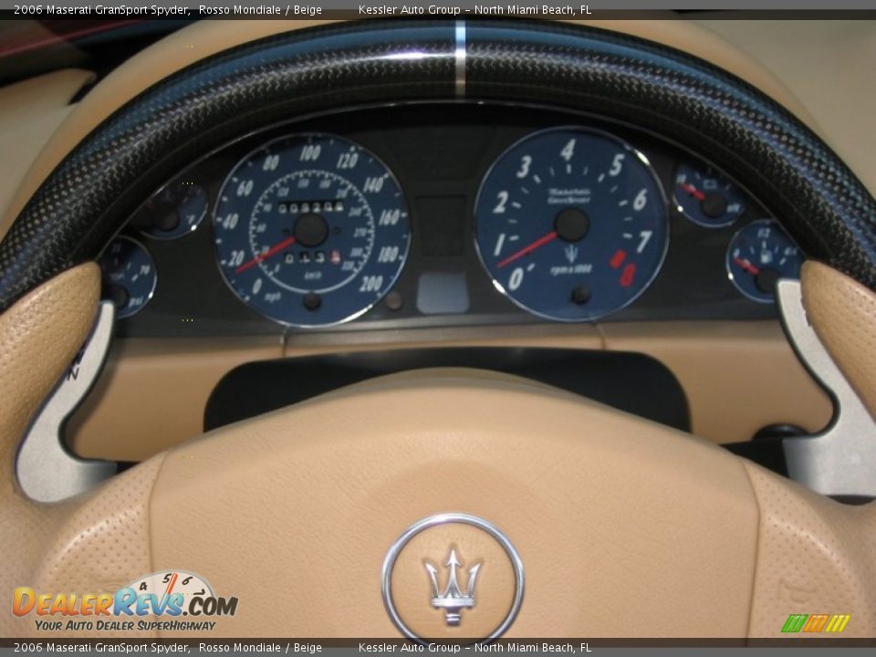 2006 Maserati GranSport Spyder Rosso Mondiale / Beige Photo #23