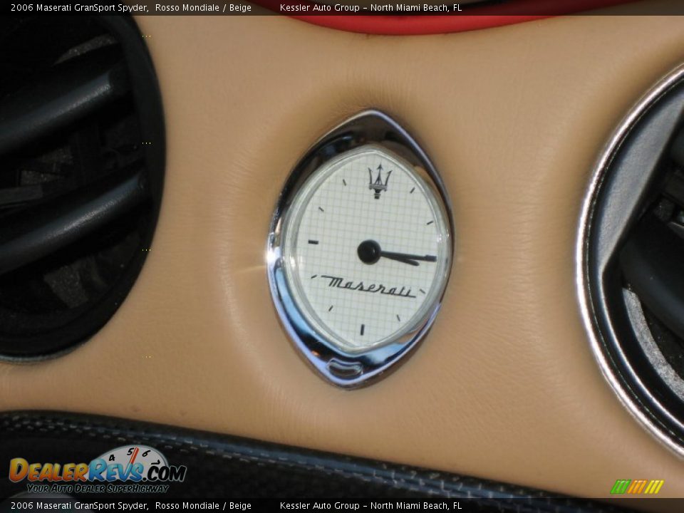 2006 Maserati GranSport Spyder Rosso Mondiale / Beige Photo #26