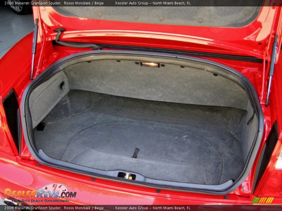 2006 Maserati GranSport Spyder Trunk Photo #33