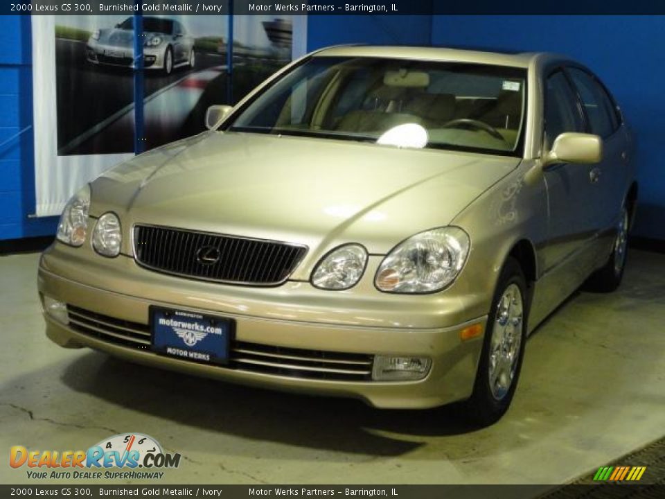 2000 Lexus GS 300 Burnished Gold Metallic / Ivory Photo #3