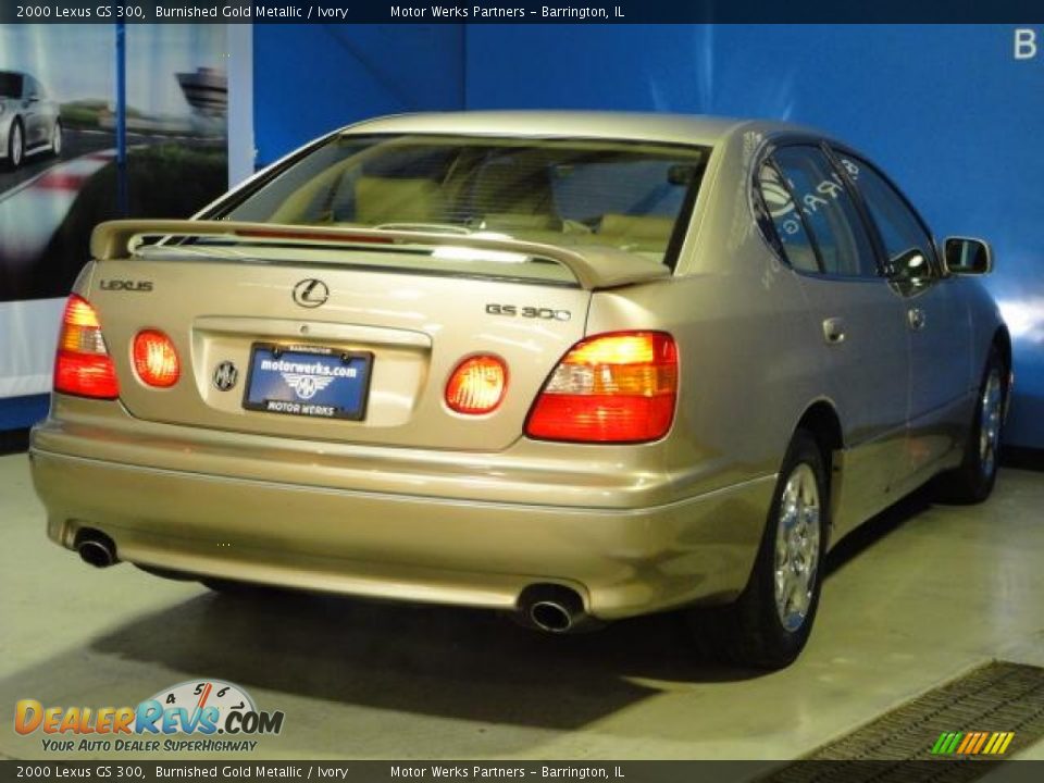 2000 Lexus GS 300 Burnished Gold Metallic / Ivory Photo #7