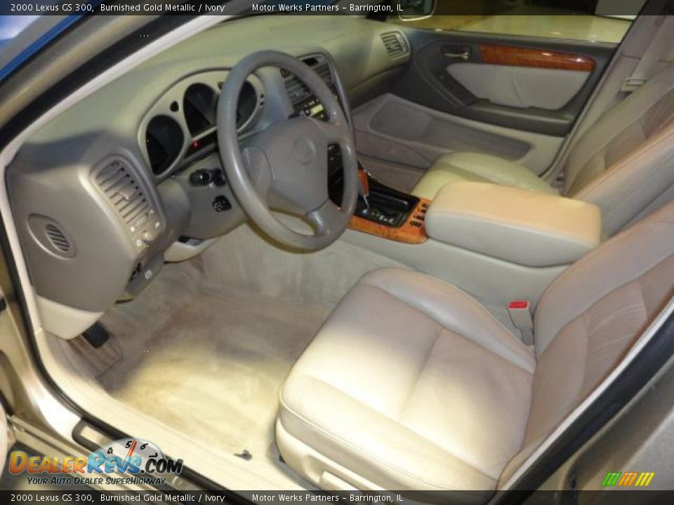 2000 Lexus GS 300 Burnished Gold Metallic / Ivory Photo #12