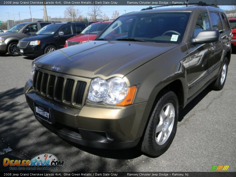 2008 Jeep Grand Cherokee Laredo 4x4 Olive Green Metallic / Dark Slate Gray Photo #1