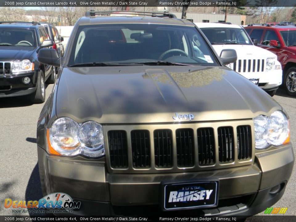 2008 Jeep Grand Cherokee Laredo 4x4 Olive Green Metallic / Dark Slate Gray Photo #2