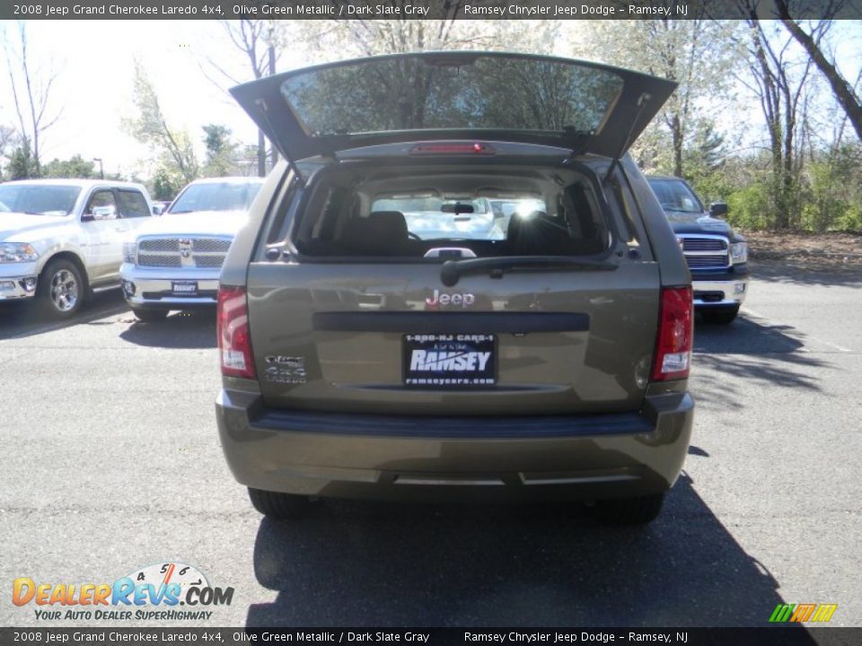 2008 Jeep Grand Cherokee Laredo 4x4 Olive Green Metallic / Dark Slate Gray Photo #7