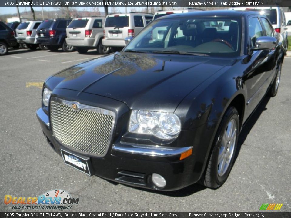 2005 Chrysler 300 C HEMI AWD Brilliant Black Crystal Pearl / Dark Slate Gray/Medium Slate Gray Photo #1