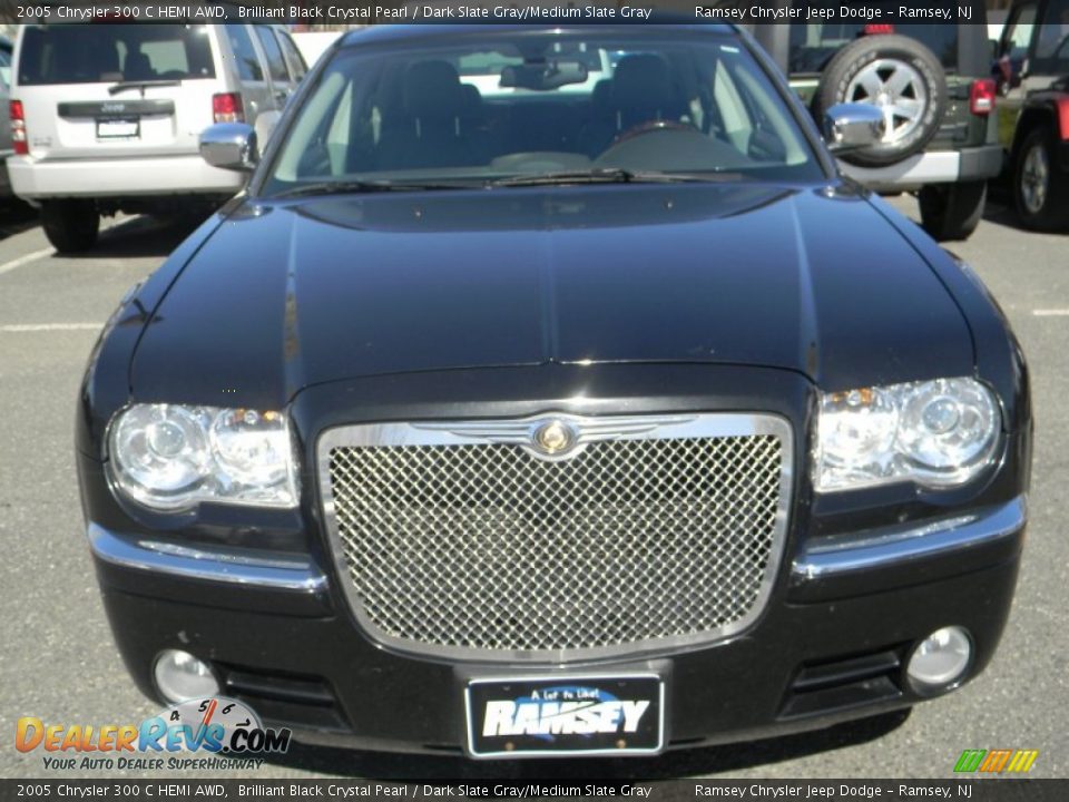 2005 Chrysler 300 C HEMI AWD Brilliant Black Crystal Pearl / Dark Slate Gray/Medium Slate Gray Photo #3