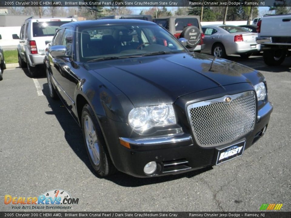 2005 Chrysler 300 C HEMI AWD Brilliant Black Crystal Pearl / Dark Slate Gray/Medium Slate Gray Photo #5