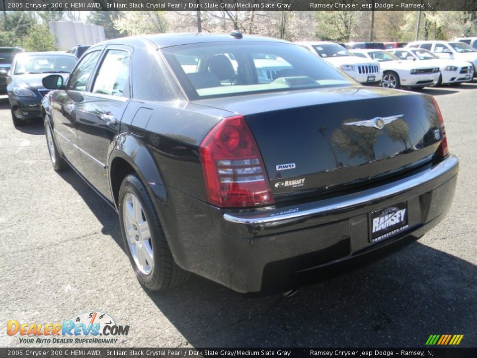 2005 Chrysler 300 C HEMI AWD Brilliant Black Crystal Pearl / Dark Slate Gray/Medium Slate Gray Photo #6