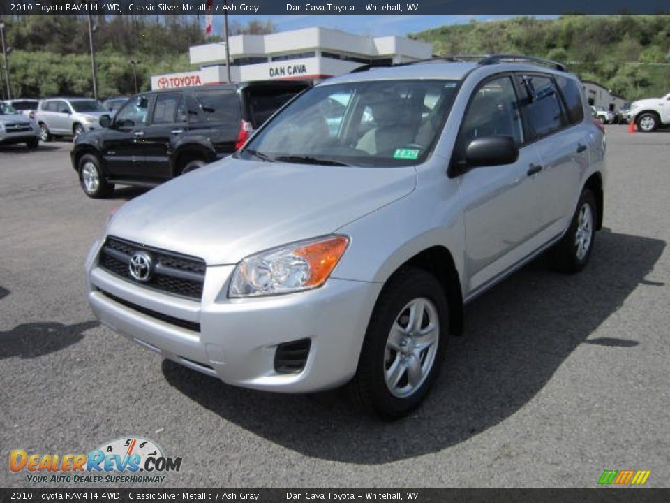 2010 Toyota RAV4 I4 4WD Classic Silver Metallic / Ash Gray Photo #3
