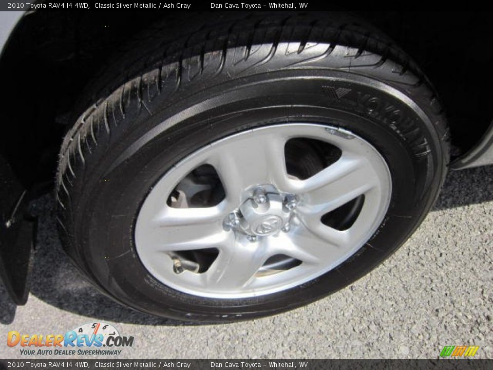 2010 Toyota RAV4 I4 4WD Classic Silver Metallic / Ash Gray Photo #7