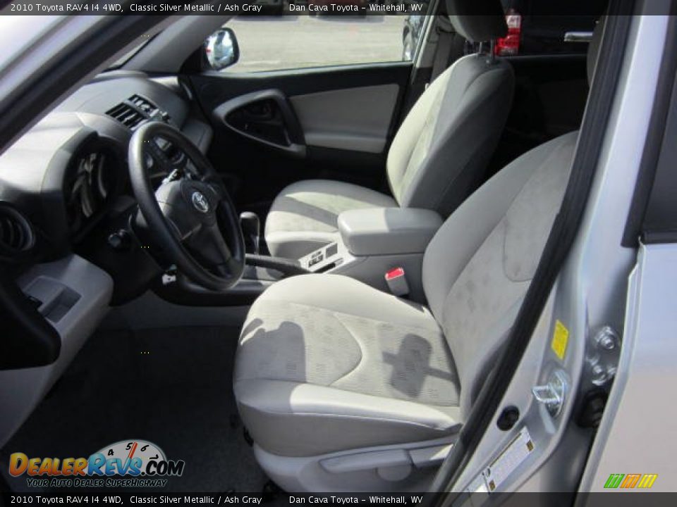 2010 Toyota RAV4 I4 4WD Classic Silver Metallic / Ash Gray Photo #10