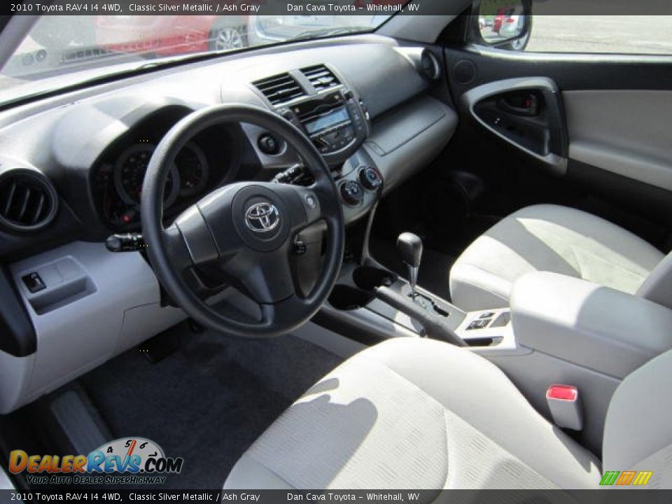 2010 Toyota RAV4 I4 4WD Classic Silver Metallic / Ash Gray Photo #11