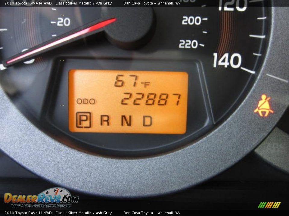 2010 Toyota RAV4 I4 4WD Classic Silver Metallic / Ash Gray Photo #15