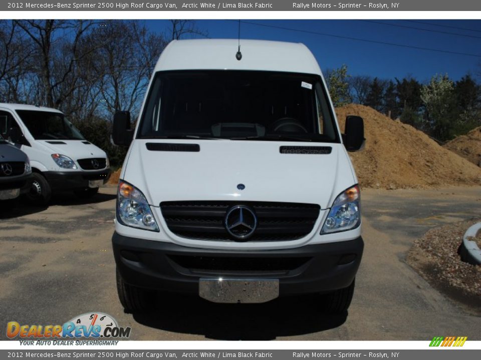 2012 Mercedes-Benz Sprinter 2500 High Roof Cargo Van Arctic White / Lima Black Fabric Photo #2